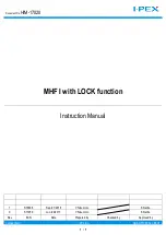 I-PEX MHF I Instruction Manual preview