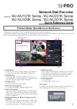 i-PRO WJ-NU201K Series Quick Reference Manual preview