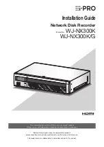 i-PRO WJ-NX300K/G Installation Manual preview