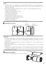 Предварительный просмотр 21 страницы i-PRO WV-CW304L Installation Manual