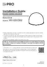 Preview for 1 page of i-PRO WV-QDC502 Installation Manual