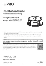 i-PRO WV-QEM506 Installation Manual preview