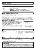 Preview for 3 page of i-PRO WV-QEM506 Installation Manual