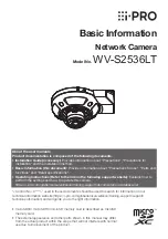 i-PRO WV-S2536LTA Basic Information предпросмотр