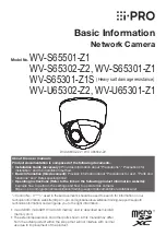 Preview for 1 page of i-PRO WV-S65301-Z1 Basic Information