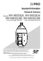 i-PRO WV-S6532LN Important Information Manual preview