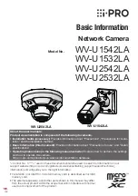 Предварительный просмотр 1 страницы i-PRO WV-U1542LA Basic Information