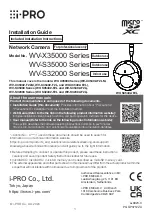 i-PRO WV-X35000 Series Installation Manual preview