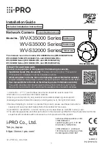 Предварительный просмотр 1 страницы i-PRO WV-X35000 Series Installation Manual