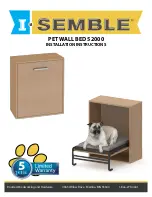 I-Semble PET WALL BED 52000 Installation Instructions Manual preview