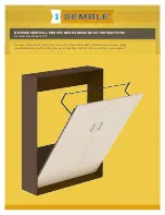 I-Semble REVISED VERTICAL MURPHY BED Instructions Manual предпросмотр