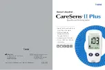 i-SENS CareSens II Plus Owner'S Booklet preview