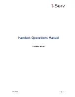 i-SERV 8630 Operation Manual preview