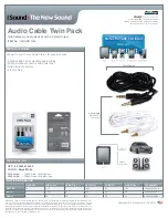 I.SOUND AUDIO CABLE TWIN PACK Datasheet preview