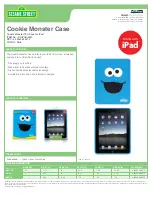 Предварительный просмотр 1 страницы I.SOUND COOKIE MONSTER CASE FOR IPAD Datasheet