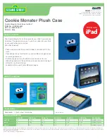 Preview for 1 page of I.SOUND COOKIE MONSTER PLUSH CASE FOR IPAD Datasheet