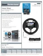 Предварительный просмотр 1 страницы I.SOUND GAME WHEEL - FOR IPHONE AND IPOD TOUCH Datasheet