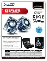 I.SOUND ICE SPEAKERS Datasheet предпросмотр