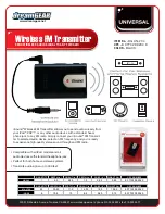 I.SOUND WIRELESS FM TRANSMITTER Datasheet preview