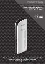 Preview for 1 page of i-tec Advance Series User Manual