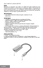 Preview for 14 page of i-tec C31METALHDMI60HZ User Manual