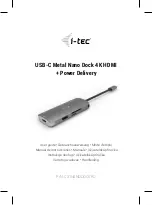 Preview for 1 page of i-tec C31NANODOCKPD User Manual