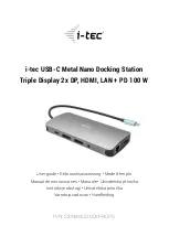 Preview for 1 page of i-tec C31NANODOCKPROPD User Manual