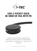 Предварительный просмотр 1 страницы i-tec C31POCKET4KDOCKPD User Manual