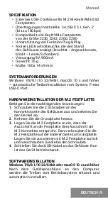 Preview for 9 page of i-tec MySafe C31MYSAFENVME User Manual