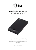 i-tec MYSAFE USB 3.0 2.5"EXTERNAL CASE User Manual preview