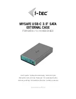 Preview for 1 page of i-tec MYSAFE User Manual