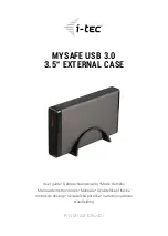 Preview for 1 page of i-tec MYSAFE35U401 User Manual