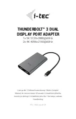 i-tec TB3DUAL4KDP User Manual preview