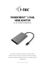 i-tec TB3DUAL4KHDMI User Manual preview