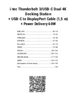 Предварительный просмотр 4 страницы i-tec TB3HDMIDOCKPD User Manual