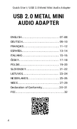 Preview for 4 page of i-tec U2AMETAL User Manual