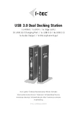 Предварительный просмотр 1 страницы i-tec U3HDMIDVIDOCKUK User Manual