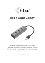 Preview for 1 page of i-tec U3HUBMETAL403 User Manual