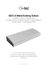 Preview for 1 page of i-tec U3METALDOCK User Manual