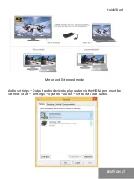 Предварительный просмотр 7 страницы i-tec U3VGAHDMIADA User Manual