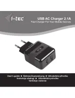 i-tec USB AC CHARGER 2.1A User Manual preview