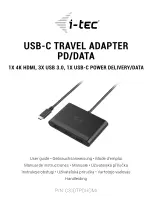 i-tec USB-C Travel Adapter PD/Data User Manual preview