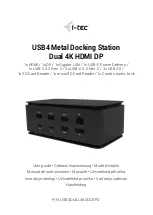 Preview for 1 page of i-tec USB4DUAL4KDOCKPD User Manual