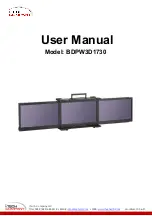 Предварительный просмотр 1 страницы I-Tech BDPW3D1730 User Manual