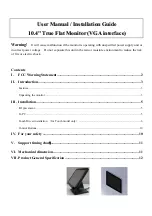 Preview for 2 page of I-Tech KKF1040V-TR Installation Manual