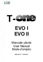 Preview for 1 page of I-Tech T-ONE EVO I User Manual