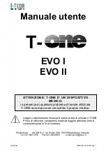 Preview for 3 page of I-Tech T-ONE EVO I User Manual