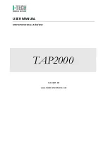 I-Tech TAP2000 User Manual предпросмотр