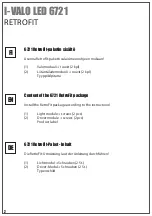 Предварительный просмотр 2 страницы I-VALO RetroFit 6721 Installation Instructions Manual