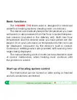 Preview for 4 page of I WARM 710 User And Installation Manual